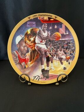 The Bradford Exchange 1991 Championship Michael Jordan Collector Plate